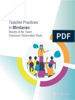 Teacher Practicesin Mindanao Resultsofthe Teach Classroom Observation Study