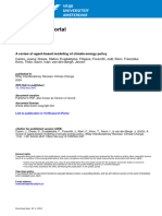 A Review of Agent Based Modeling of Climate Energy Policy