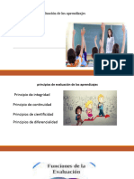 Características, Principio y Funcion de La Evaluacion