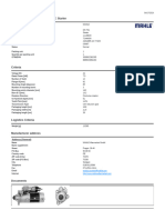 Part Information - MS 754, MAHLE Starter: Address (General)