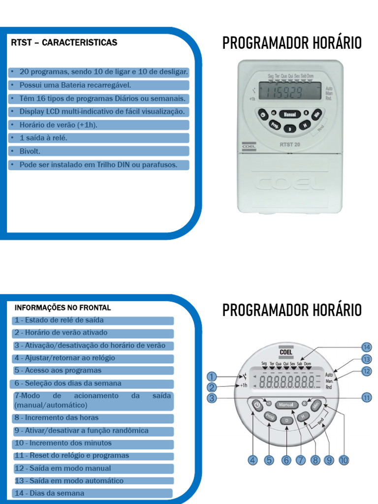 Programador Horário: Guia Completo e Funcionalidades | PDF