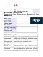 Prova Juny - Nivell 2 Matemáticas Revisado Castellano