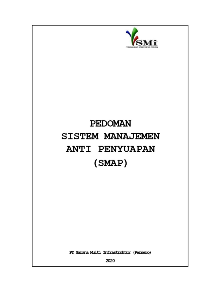 Pedoman Sistem Manajemen Anti Penyuapan Smap | PDF