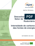 NT EPE DPG SDB 2022 03 Intensidade de Carbono Transporte Rodoviario