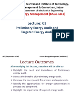 L3 Preliminary Energy Audit and Targetted Energy Audit