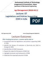L7 Legislations and Policies Supporting DSM in India