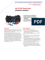 Insulation Resistance Tester Test Leads - Datasheet