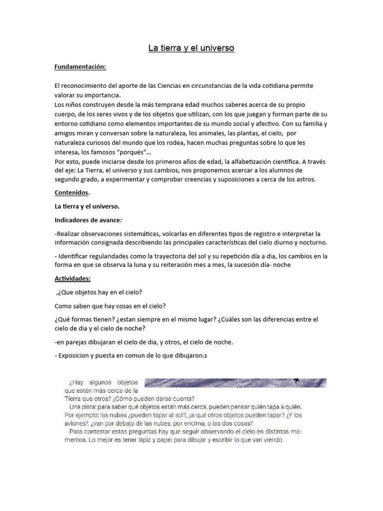 Explorando la Tierra y el Universo | PDF | Cielo | Universo