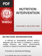 Nutrition Intervention