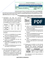11° - Estadística - P2 - Hugo Martínez - Plan de Apoyo - 2023