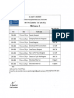 MBA Sem2 Mid Term Exam Time Table For Morning Batch