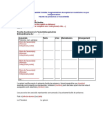 Société À Responsabilité Limitée: Augmentation de Capital en Numéraire Ou Par Compensation Feuille de Présence À L'assemblée