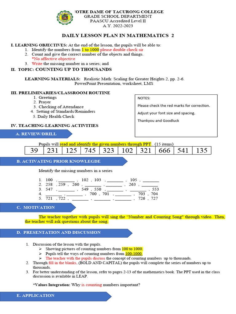 Math 2 unit 1 lesson 1 pdf teachers education theory