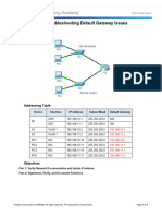 6.4.3.4 Packet Tracer - Troubleshooting Default Gateway Issues