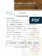 Que, JohnNathanBenedict TOC Form 1 Application Form