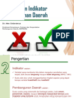 Materi 2. Penyusunan Indikator Pembangunan Daerah