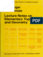Lecture Notes On Elementary Topology and Geometry-I. M. Singer J. A. Thorpe-Springer