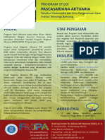 Leaflet Pascasarjana Aktuaria 13 Desember 2019