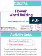 Flower Word Building Digital Activity