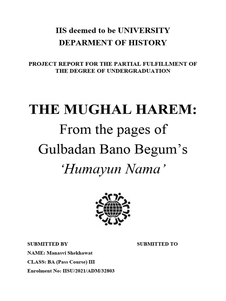HIS 403 Harem | PDF | Harem | Mughal Empire