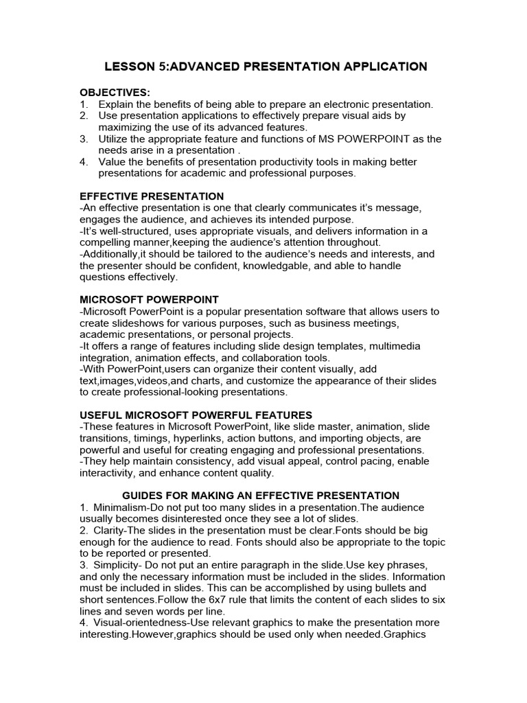 Ict handout pdf hyperlink microsoft power point