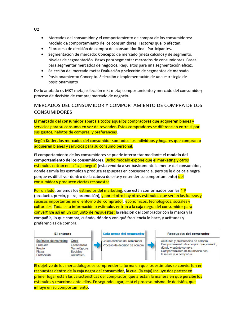 Comportamiento del Consumidor y Decisión de Compra | PDF ...