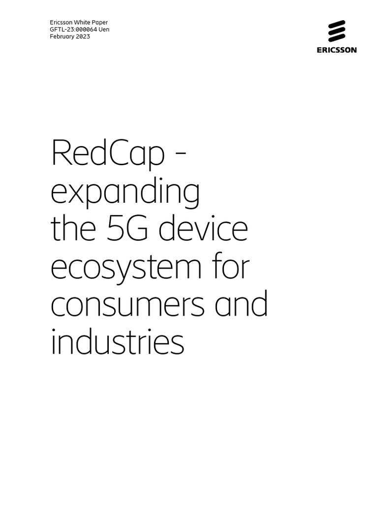 Redcap 5g Iot For Wearables and Industries | PDF | Duplex ...
