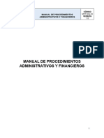 Manual de Procedimientos Administrativos y Financieros