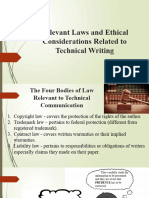 Relevant Laws and Ethical Considerations Related To Technical 7212020212020