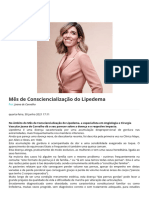 Vital Health Mes de Consciencializacao Do Lipedema Dra Joana de Carvalho