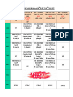 Computer Class Schedule 14TH-20TH Mar 2022