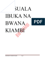 Masuala Ibuka Na Bwana Kiambi