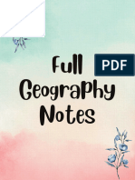 Full Geography Notes
