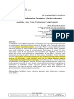 Habilidades Sociais de Mães Com Filhos Com Problemas de Comportamento