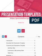 How To Use Presentation Templates