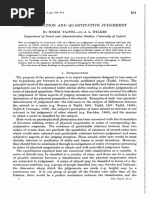 British J of Psychology - May 1963 - Tajfel - Classification and Quantitative Judgement