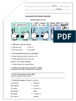 Avaliação de Prefixo e Sufixo em Ingles 3 Ano 301