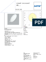 Interior Led Dimmable Round Recessed Mini Panel