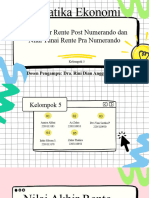 Kelompok 5 Materi 6 - Matematika Ekonomi - Nilai Akhir Post Numerando Dan Nilai Tunai Pra Numerando