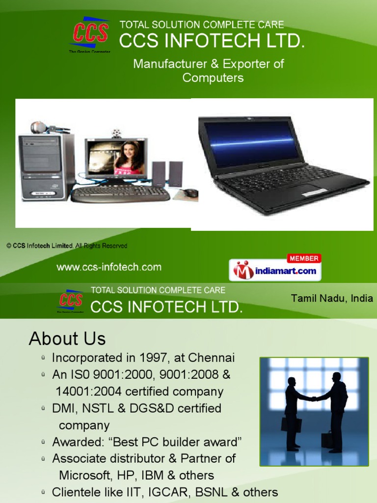 CCS Infotech: IT Solutions & Products | PDF