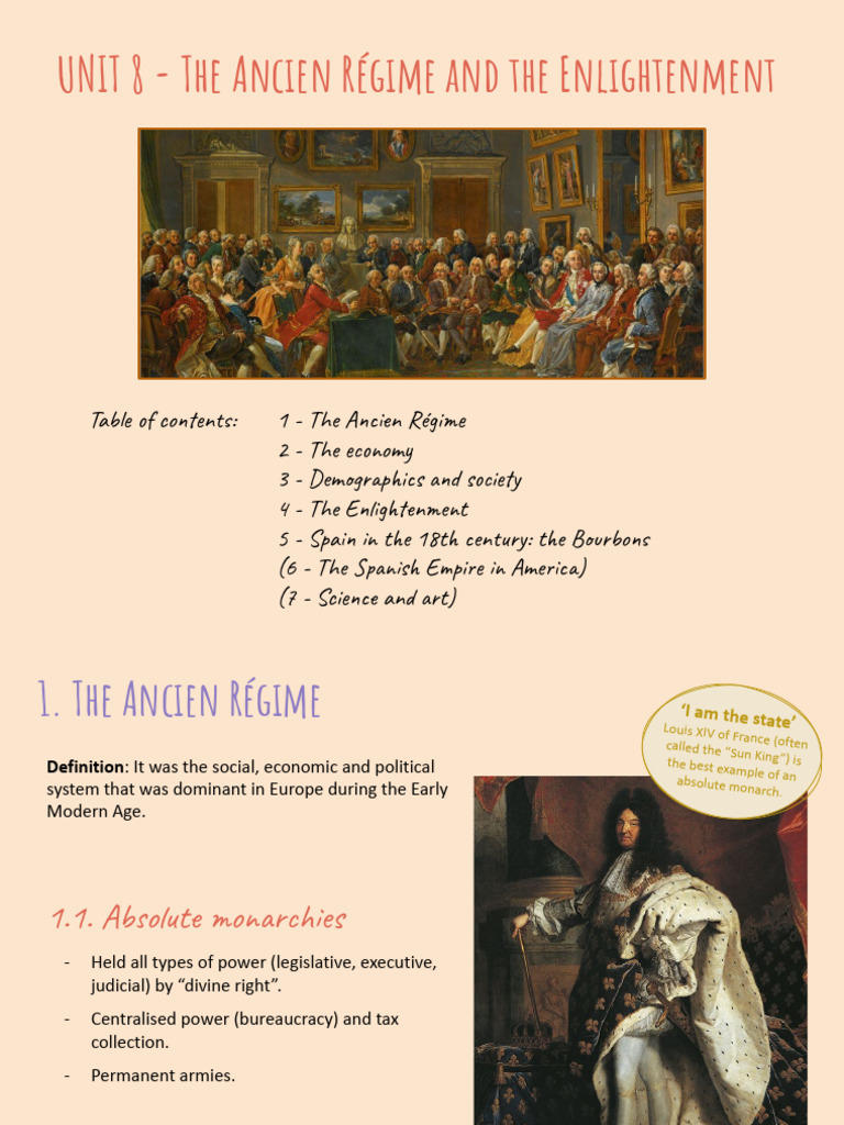 U8 The Ancien Régime and the Enlightment (2) | PDF | House Of Bourbon