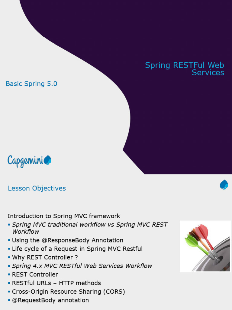 Basic Spring 5.0 Lesson07 Spring RESTful Download Free PDF