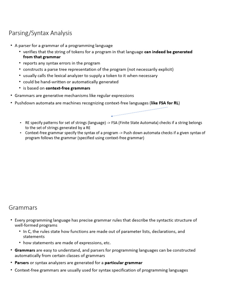 Lecture 6 (6-2-23) | PDF | Parsing | Mathematical Logic