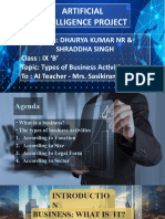 Types of Business Activities - DHAIRYA & SHRADDHA