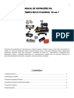 Manual Prensa Termica STC Smart Multifuncional 10 em 1 Com 3 Canetas