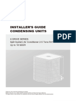 Installer'S Guide Condensing Units: X Drive Series Split System Air Conditioner 2-5 Tons R410A