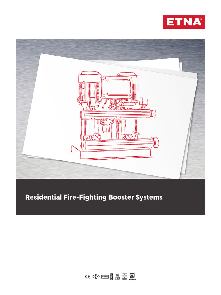 ETNA - Residential Fire Pump Set Brochure | PDF | Pump | Diesel Engine