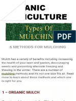 Organic Agriculture (Types of Mulching)