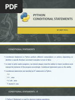 3 Python Conditional and Iterative Statement