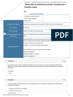 Examen - (AAB02) Cuestionario 1 - Desarrolle La Evaluación Parcial, Cuestionario 1 Sobre El Ámbito de La Entrevista - Salud